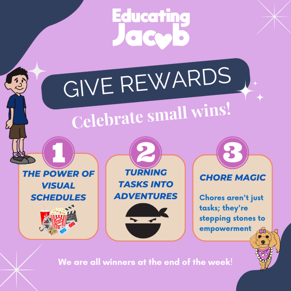 Giving rewards for tasks and chores completed