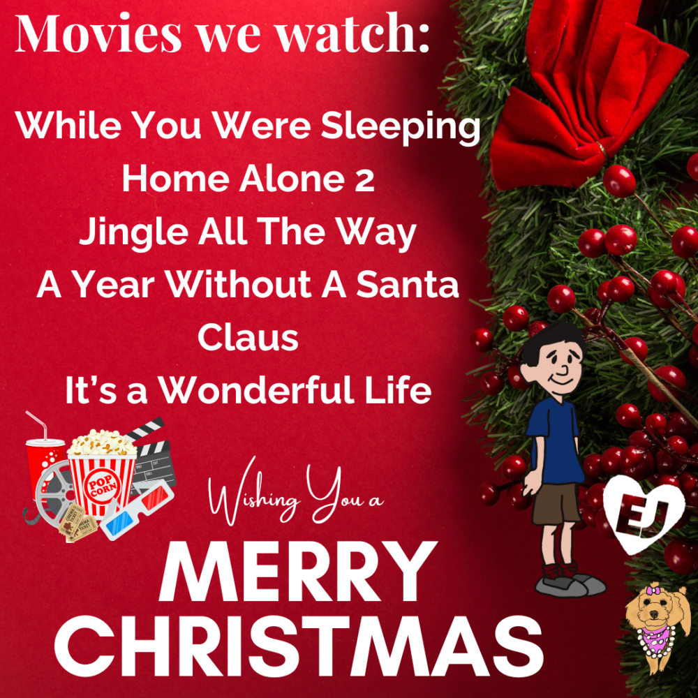 autism and holidays, Movies we watch in December!