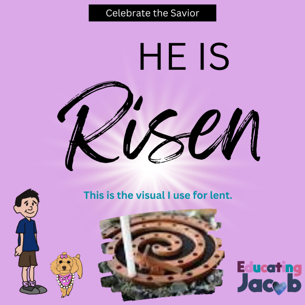 This is the visual I use for Jacob for lent.