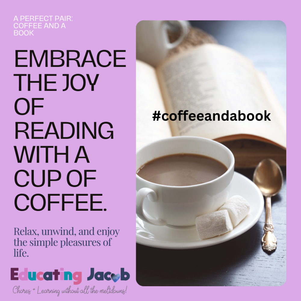#coffeeandabook, to relax and unwind I love coffee and a book!