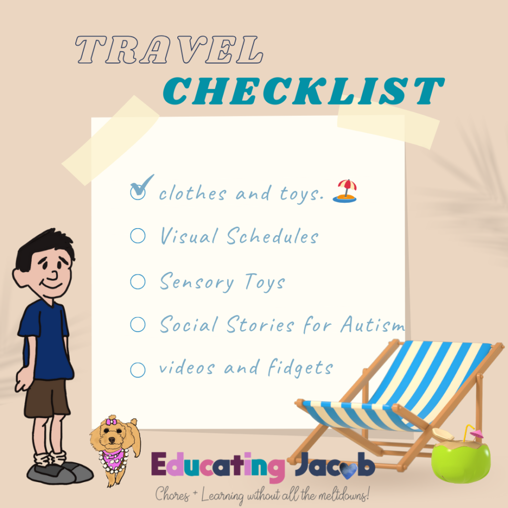 Autism travel checklist