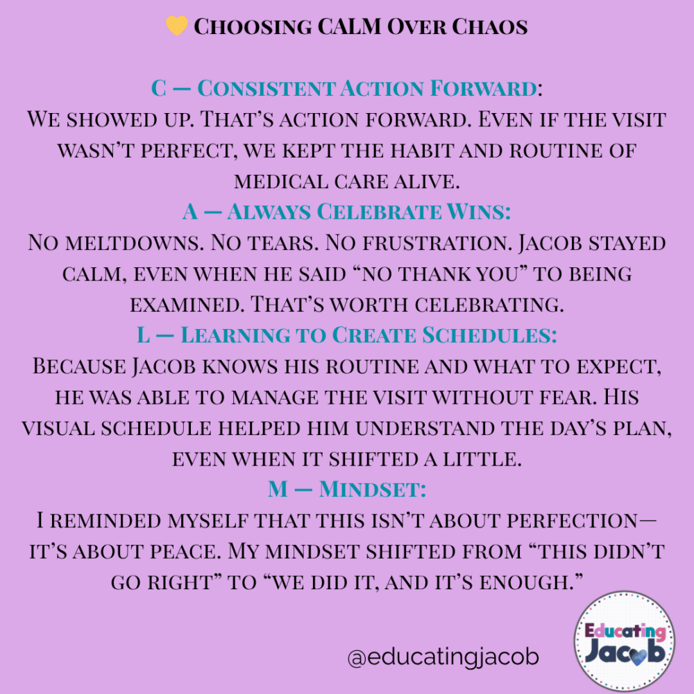 💛 Choosing CALM Over Chaos2 @educatingjacob