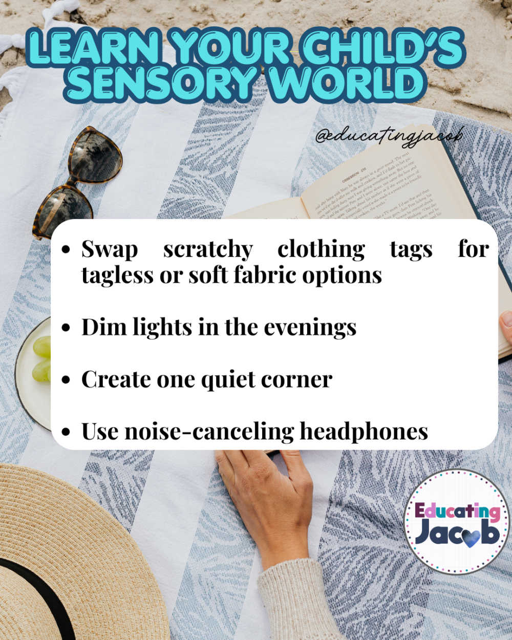 Sensory can wreak havoc on a child with moderate autism!